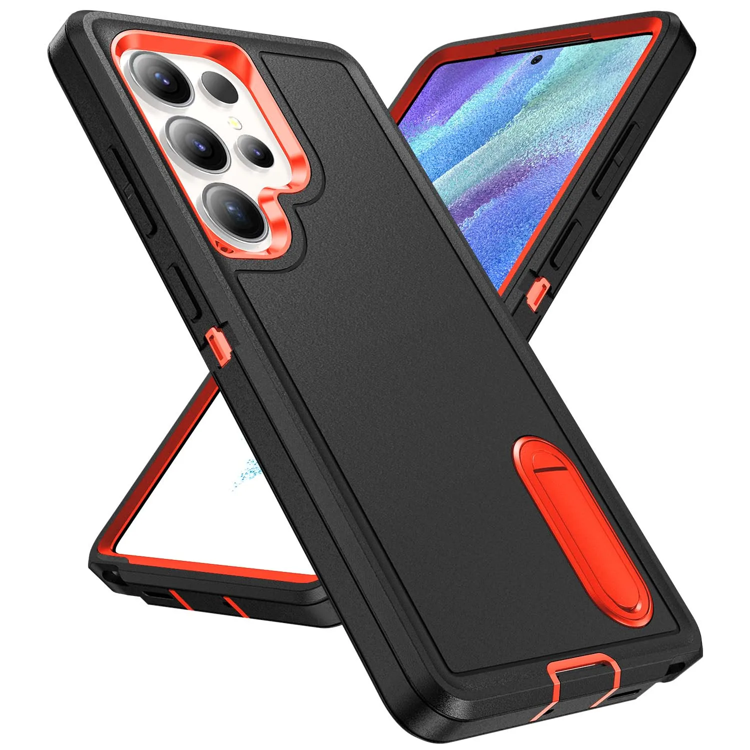 Durable Full Body Shockproof Rugged Kickstand Case with Anti-Scratch Protection