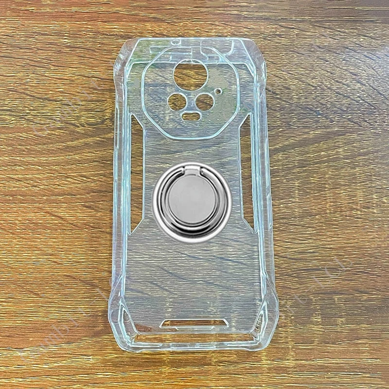 Enhanced Smartphone Protective TPU Soft Cover with Back Ring Holder Bracket