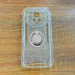 Enhanced Smartphone Protective TPU Soft Cover with Back Ring Holder Bracket for Blackview Xplore 2 (Ring Case Clear)