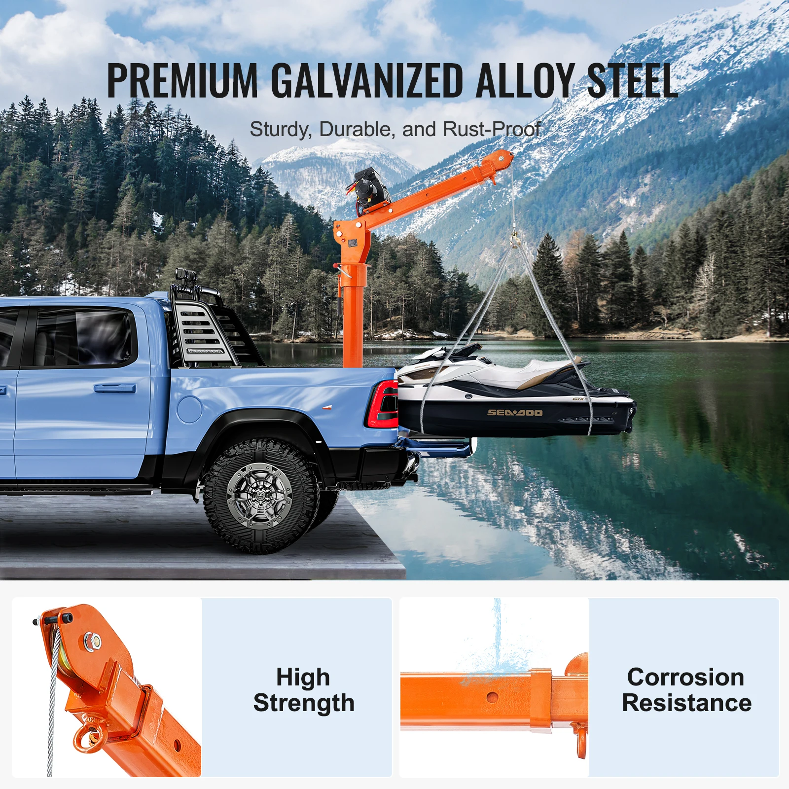 Alloy Steel Electric Hoist Truck Crane with 360 Swivel