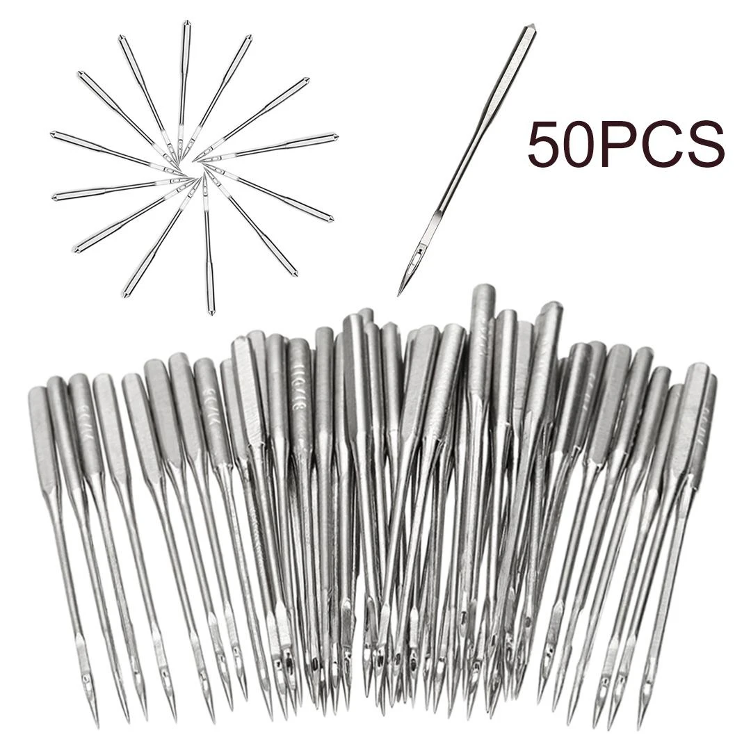 stitching material online 50pcs Domestic Sewing Machine Needles  Universal Needle Fabric & Sewing Supplies