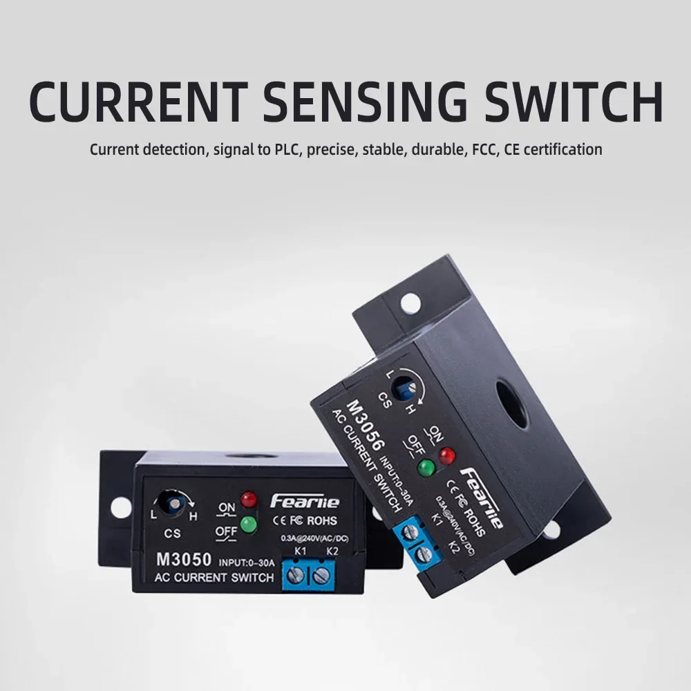 M3050 AC 감지 스위치, 220V 전류 감지 스위치, 알람 모듈 변압기, 조정 가능한 AC 전류, 정상 개폐