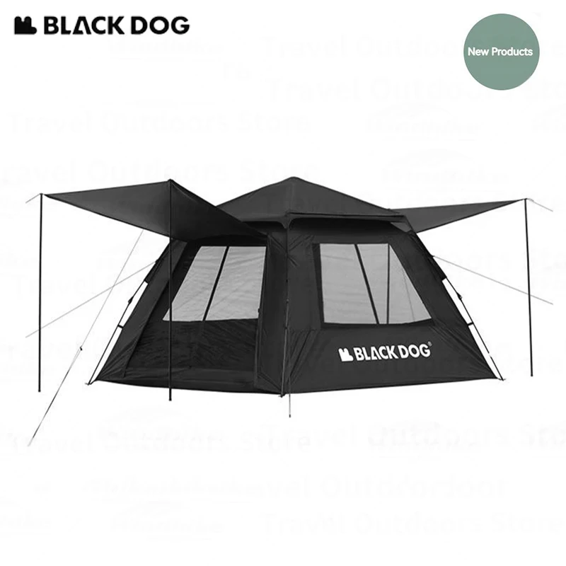 Палатка Naturehike BLACKDOG 150D автоматическая для кемпинга, на 3-4 человек, уличная, быстрооткрытая, UPF50 + туристическая