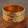 24k 65MM Dubai Wedding Bangles For Women Ethiopian Jewelry Gold Color Indian Bangles Bracelets Women Birthday Jewelry Gifts 4