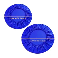 1/3PCS Cotton Fitted Sheet with Elastic Band Bed Linen for Round Mattress Cover Solid Color Queen Size Bedspread with Pillowcase 2