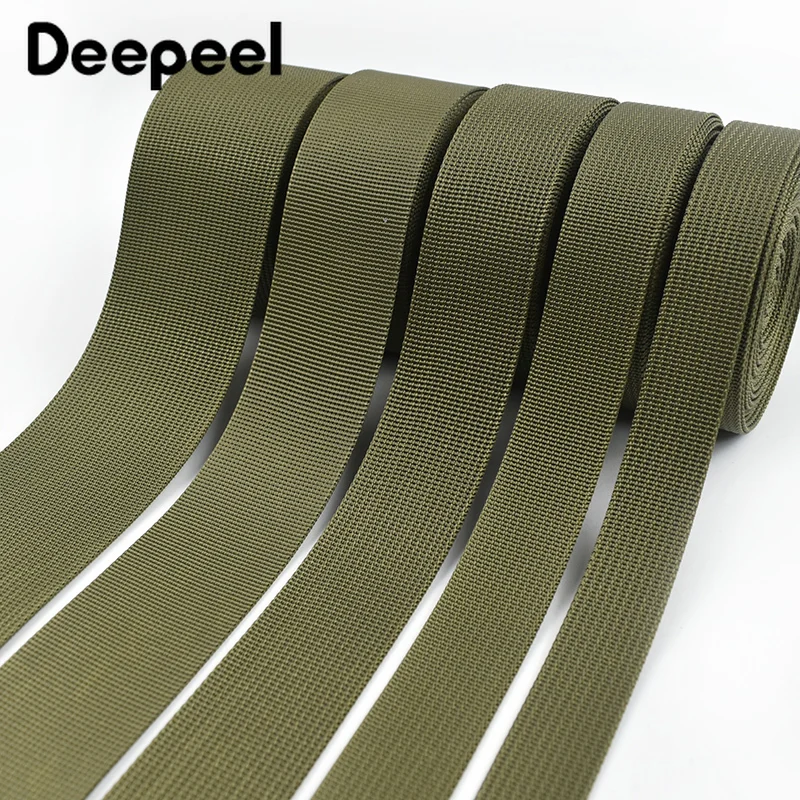Durable Army Green Nylon Webbing Strap for Safety Belts and Knapsack Sewing