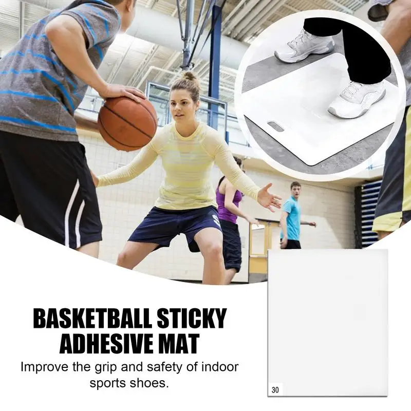 Basketball Sticky Adhesive Mat 15x18in Basketball Grip Mat Slipp Nott Traction Replaceable Sheets Sticky Pad