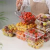 100pcs Fruit Box with Lid Disposable Plastic Transparent 1kg Packaging Boxes Strawberry Grape Fruit Vegetable 500g Wrapping Box 5