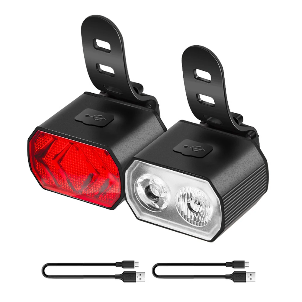 USB Rechargeable Bicycle Front Light Rear Light - Bicycle Light - 10