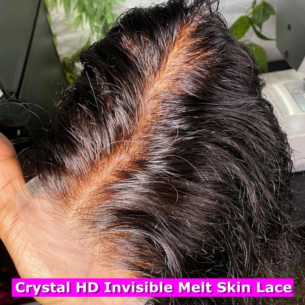 Melt Skins HD Lace Frontal 13x4 13x6 Invisible HD Lace Full Frontal Only Pre Plucked Natural Hairline Straight 100% Human Hair