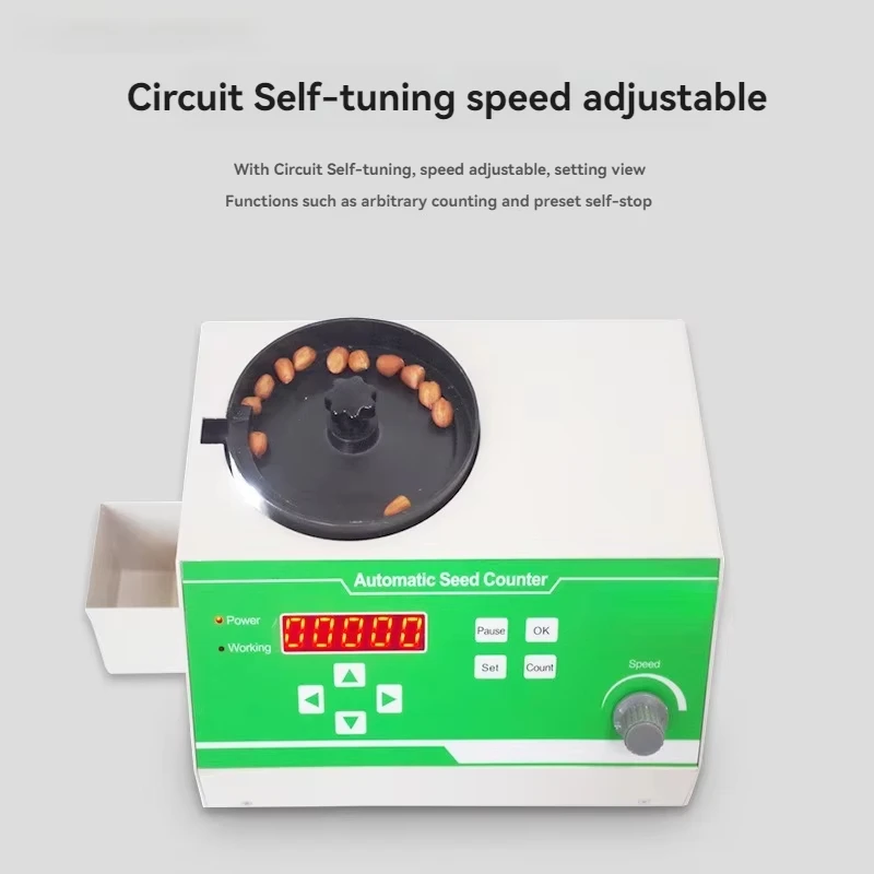 Automatic Seed Counter Counting Machine for Grains Rice Wheat etc Various Shapes Seeds 220V/110V