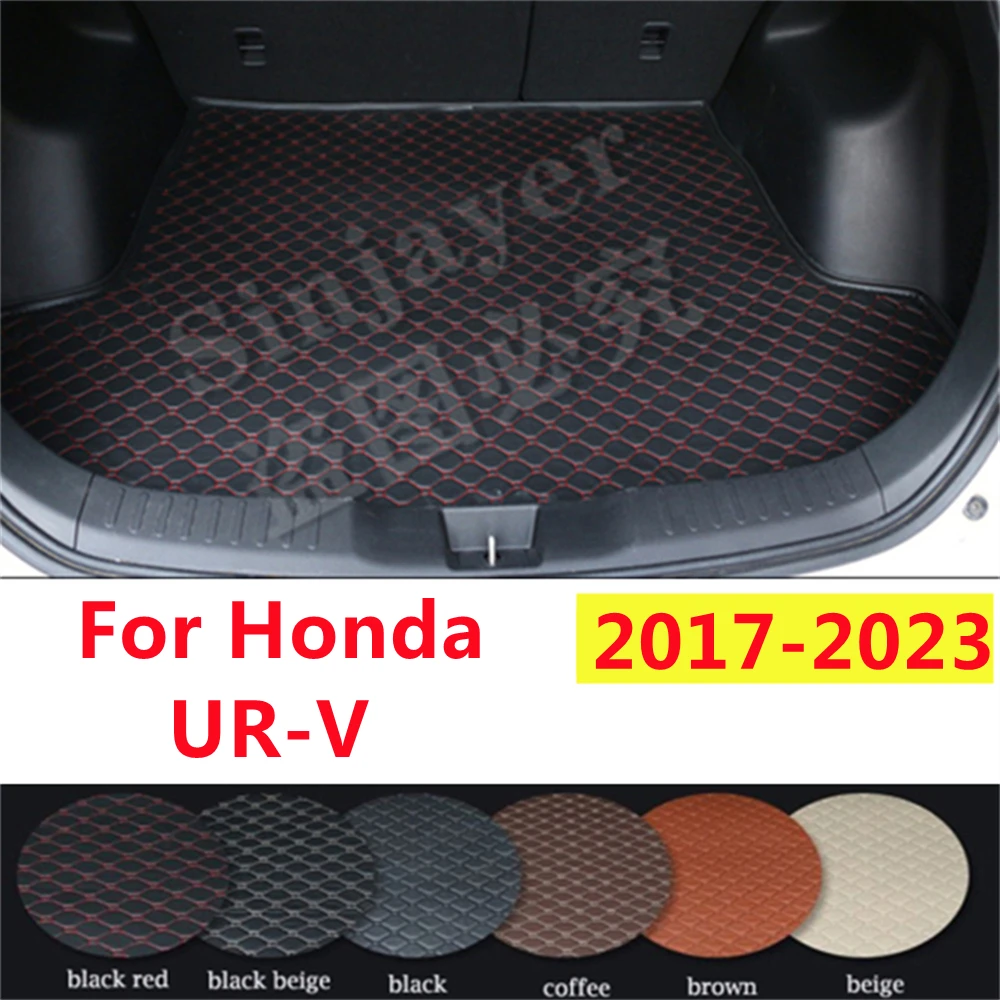 

Коврик для багажника автомобиля SJ на заказ, подходит для Honda UR-V 2017 2018 2019 2020 2021 2022 2023, поднос для багажника автомобиля, коврик для ковра