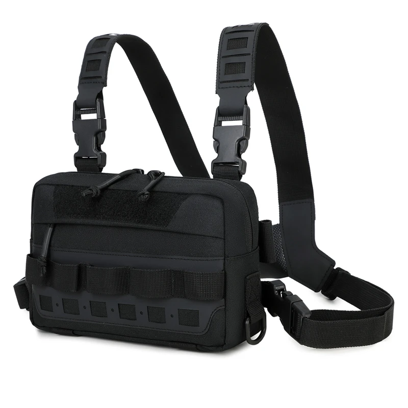 Compact tactical chest bag for men and women - with multiple pockets for safe storage of equipment, essentials, and accessories