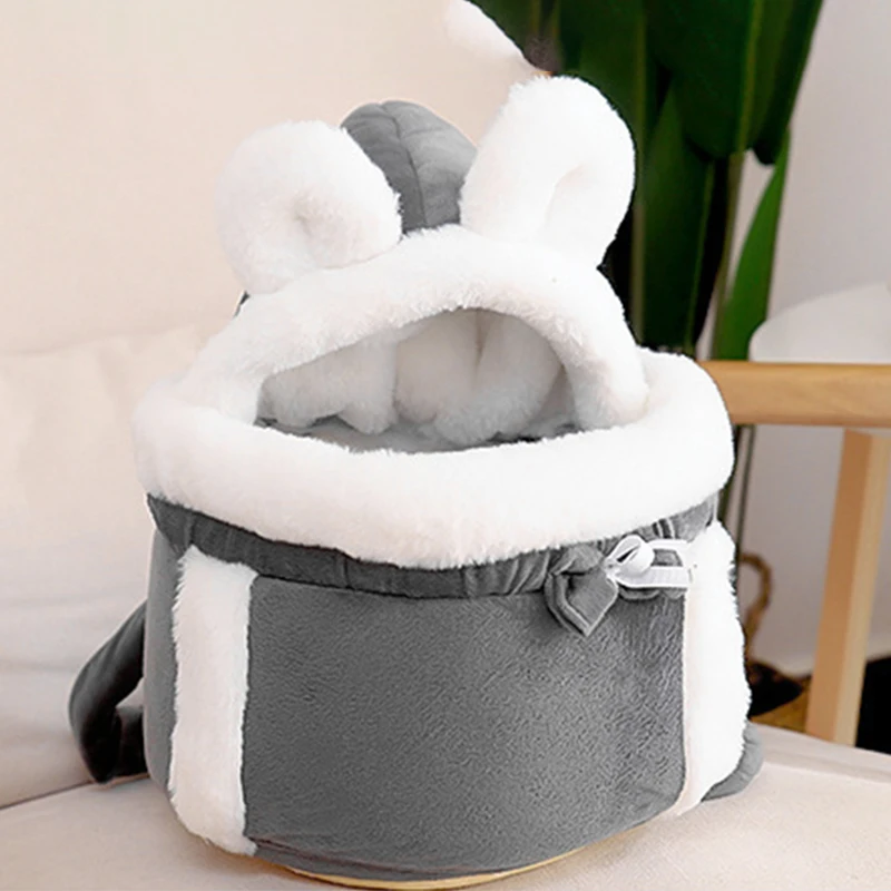 Small Cat bag Teddy English Short Chest Tote Bag Dog Cat Warm Tote Bag Pet Shoulder Portable Backpack Cashmere Winter