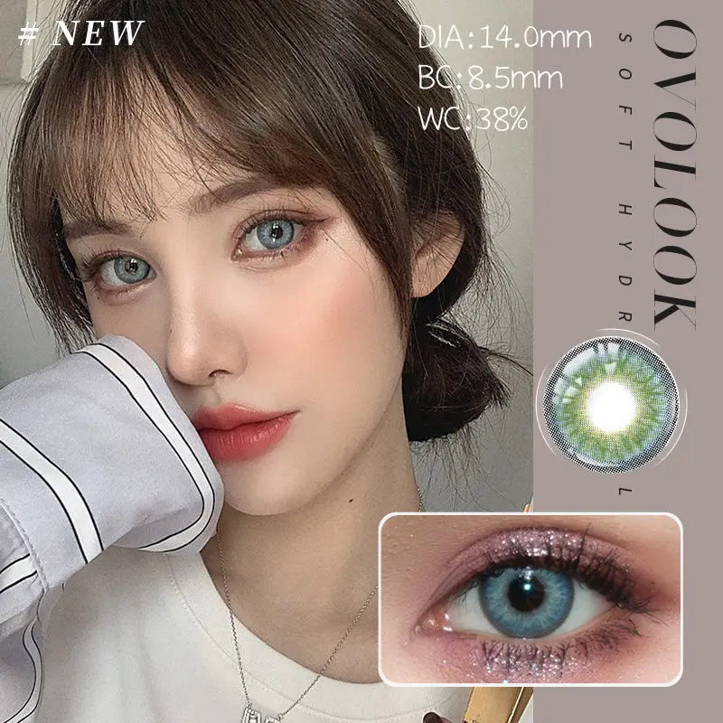 2pc Contact Lenses For Eyes Solution Beauty Pupil Contacts Lenses Eye Cosmetic Colored Contacts