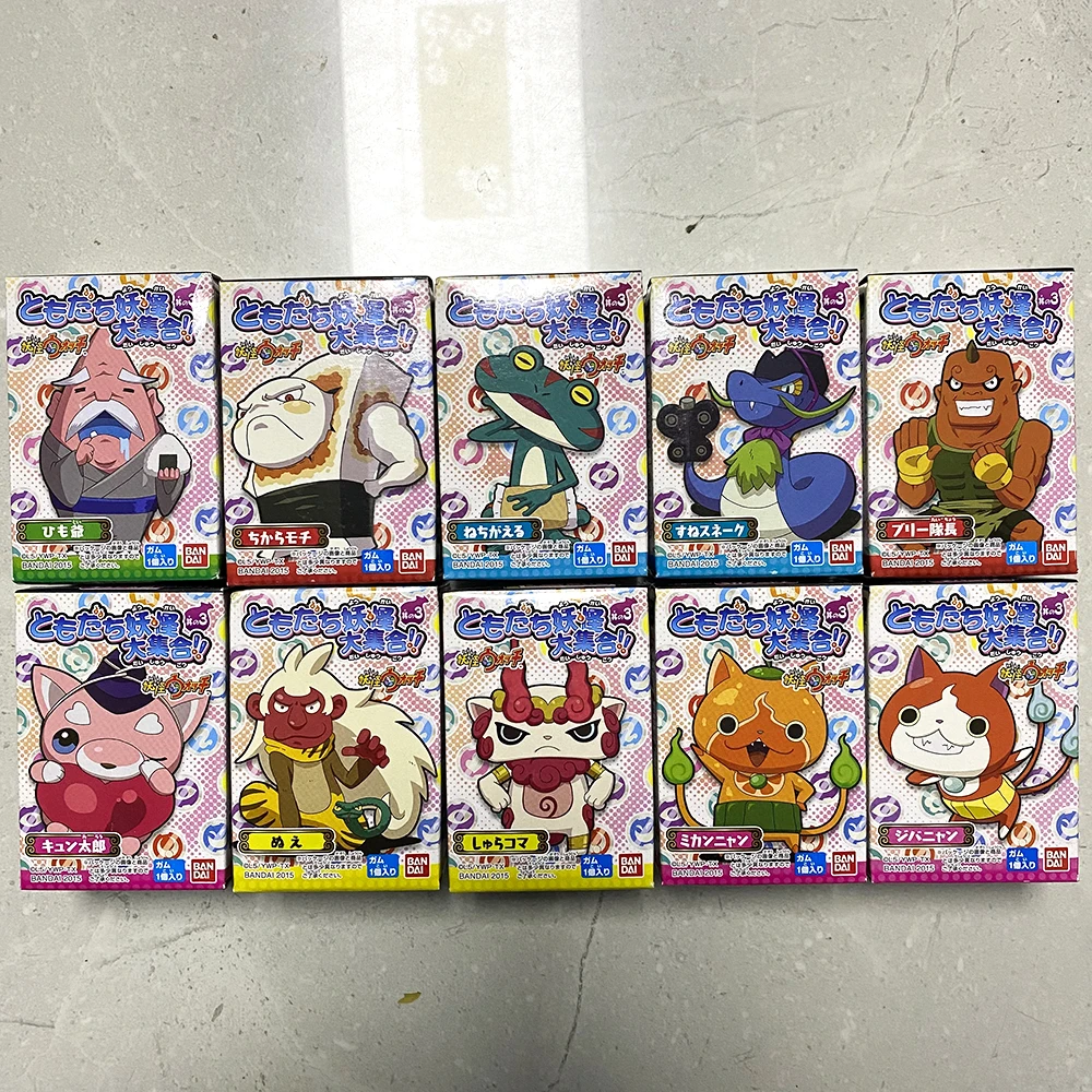 Yo-kai Watch Finger Doll Key Chain Jibanyan Koma San Koma Jiro Action  Figure Model Anime Image Ornament Gift