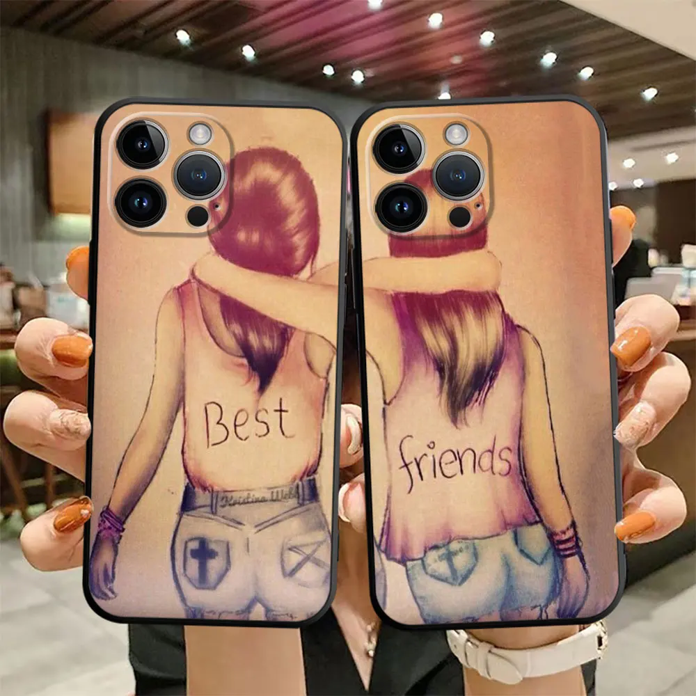 Custodia Per Telefono Per Ragazze Best Friends Per Motorola Moto Edge 30 Neo One Fusion Plus G9 Plus G200 5G Edge 40 Pro Edge 20 Pro Cover