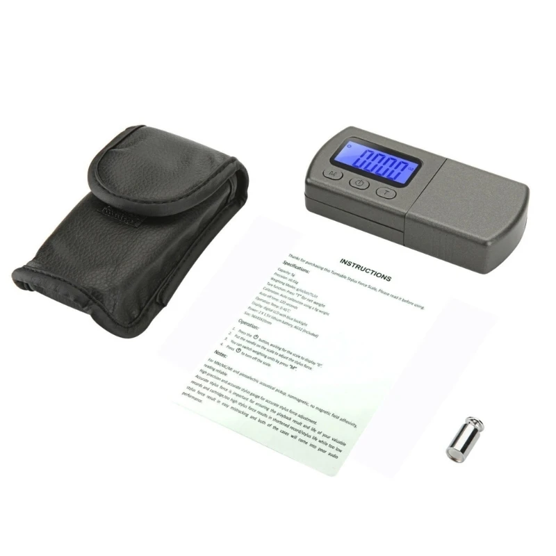 Force Digital Turntable Force Scale Gauge Tester 0.01 LCD Backlight Cartridge Scales Gauge For Tonearm
