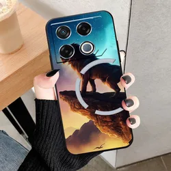 Soft Silicone Shockproof Case with Cool Wolf Design for Infinix GT 20 Pro (55)