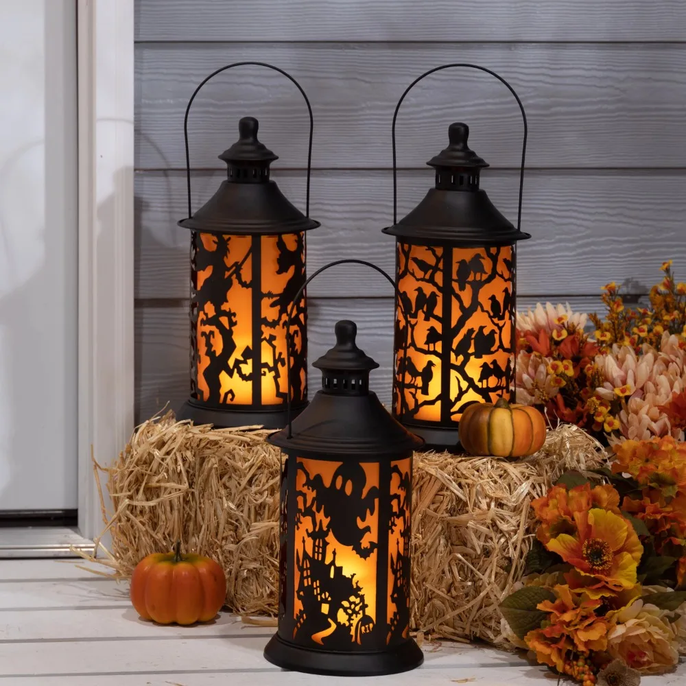 

Decoration Halloween Decorations Halloween PVC Party Lanterns & Hanging Pom Poms Free Shippng 3 Count Outdoor Costume Home Decor