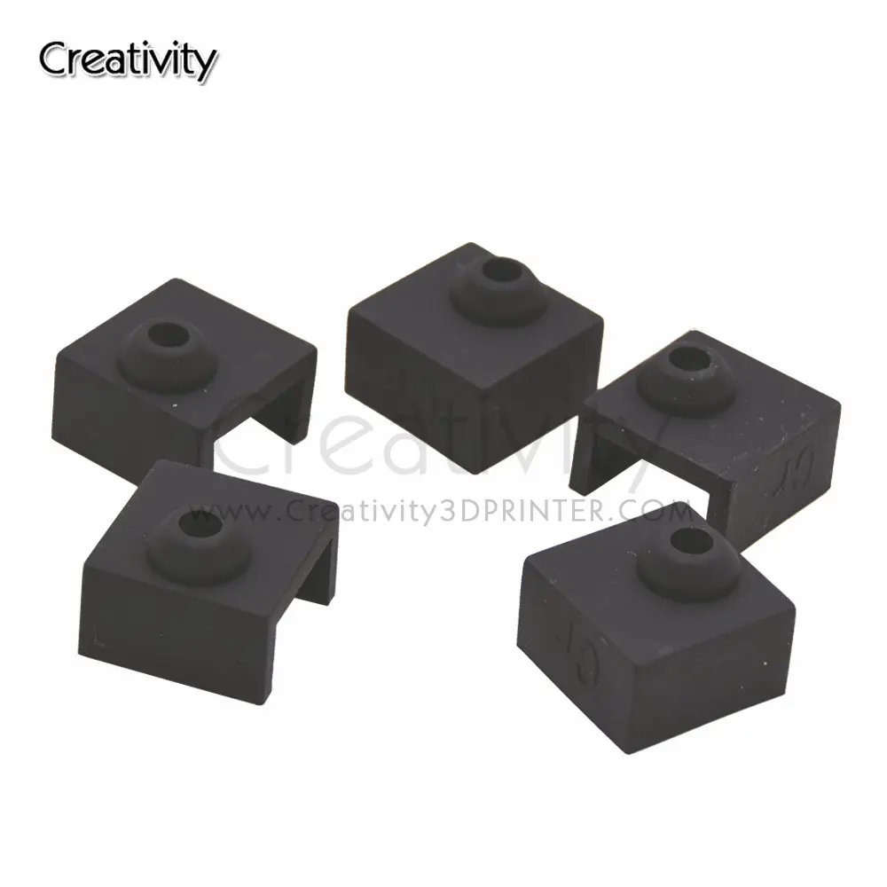 Silicone Sock Cover Case para Heater Block Peças de Impressora 3d Hotend Criatividade Mk8 Mk9 Cr10 20 Pcs 50 Pcs - Imagem 5
