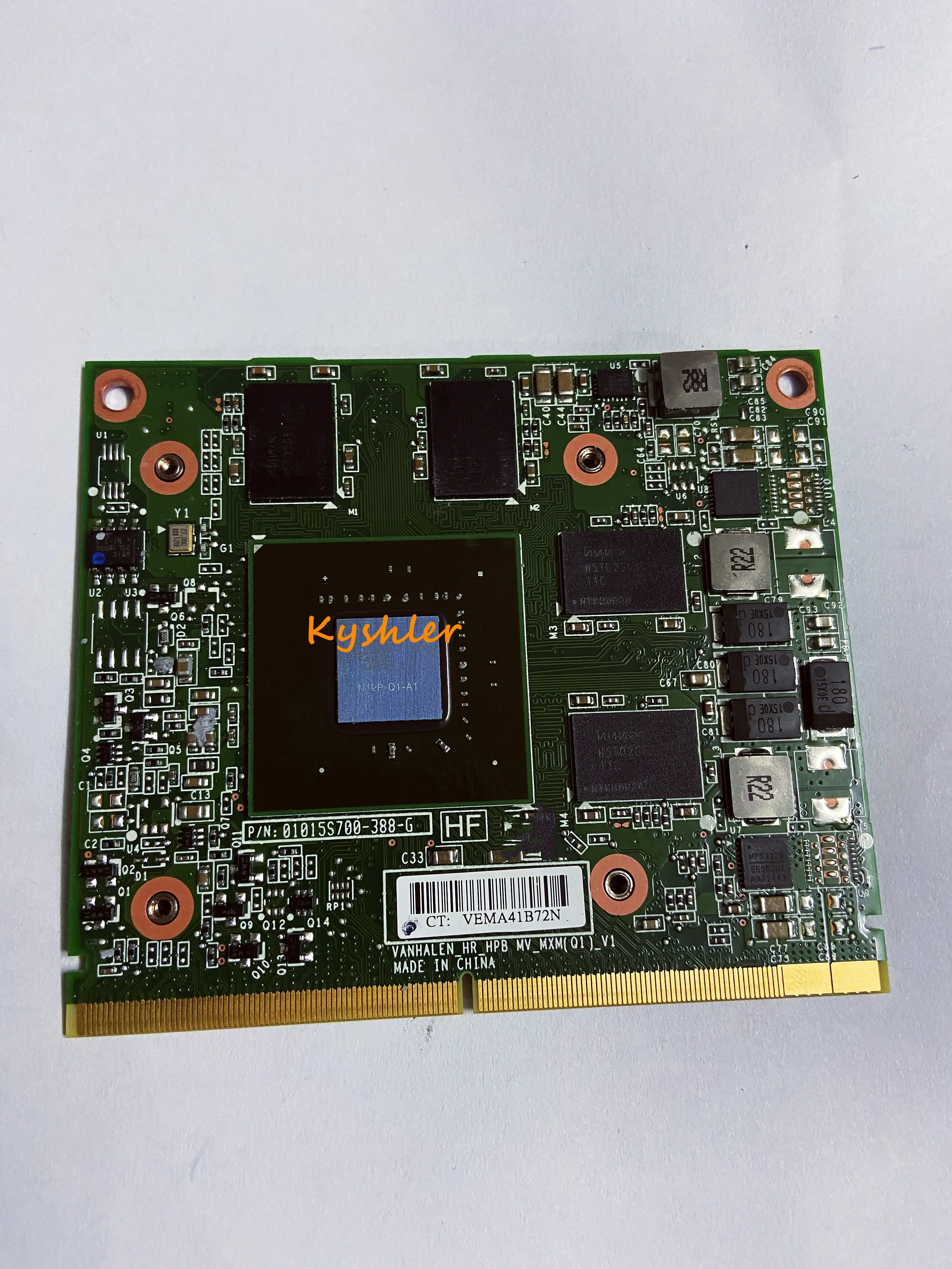 Original Quadro 1000M Q1000M N12P-Q1-A1 2GB Graphic Card Video
