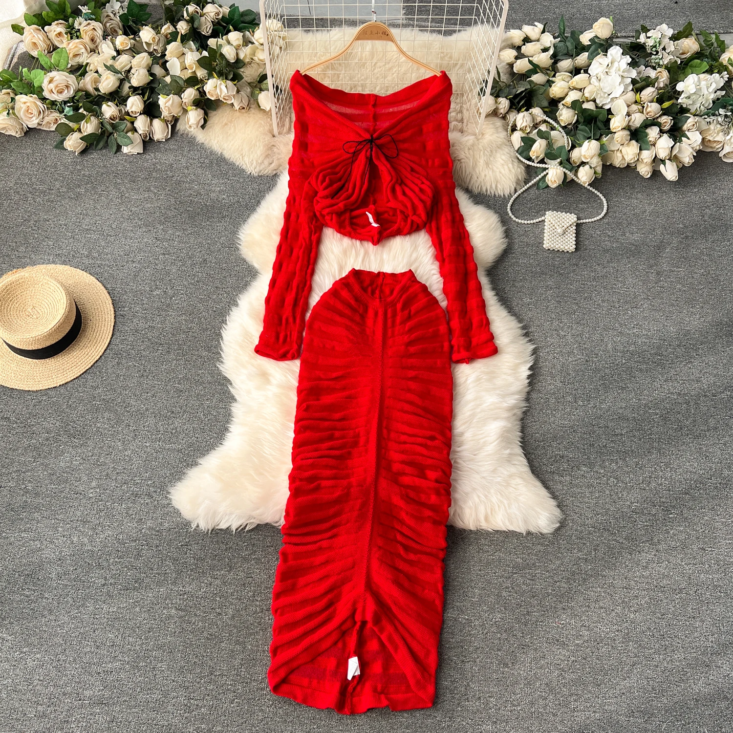 Рисунок 2 - MSHARBO сексуальный вязаный комплект из 2 предметов