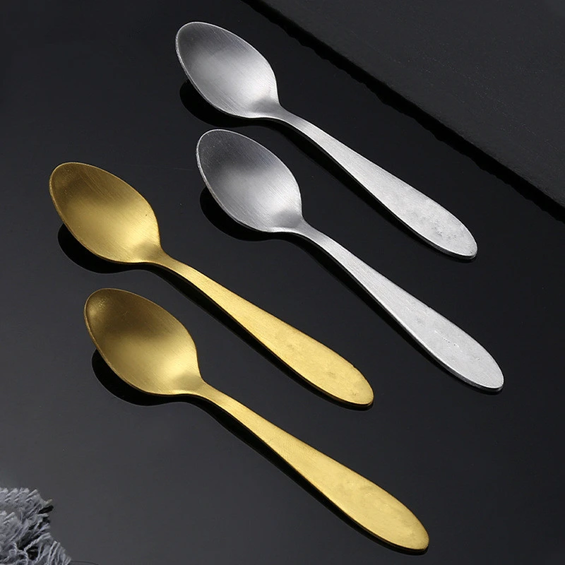 Set Di 6 Cucchiaini Da Dessert In Acciaio Inox 13cm - Per Caffè, Tè, Gelato - Lavabile In Lavastoviglie - Foto 4