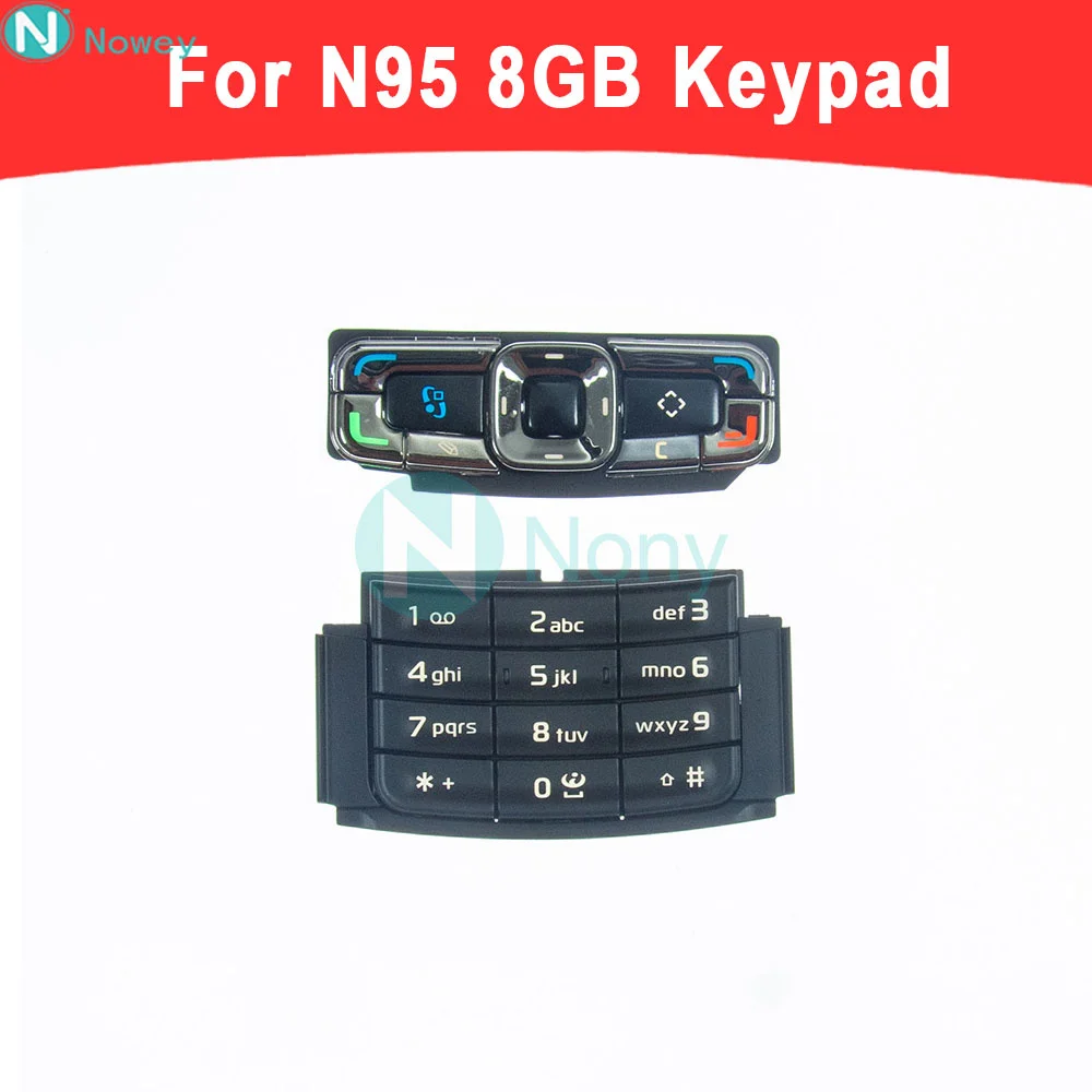 Nowey N95 8G Keypad For Nokia N95 8GB Keyboard Cover Case Replacement Parts