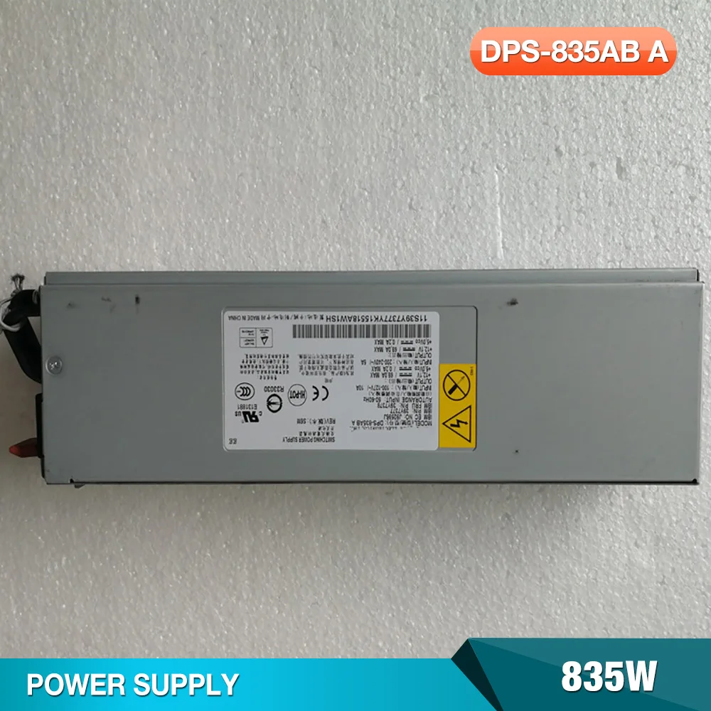 

39Y7378 39Y7377 For IBM X3400 X3500 X3650 835W Server Power Supply DPS-835AB A