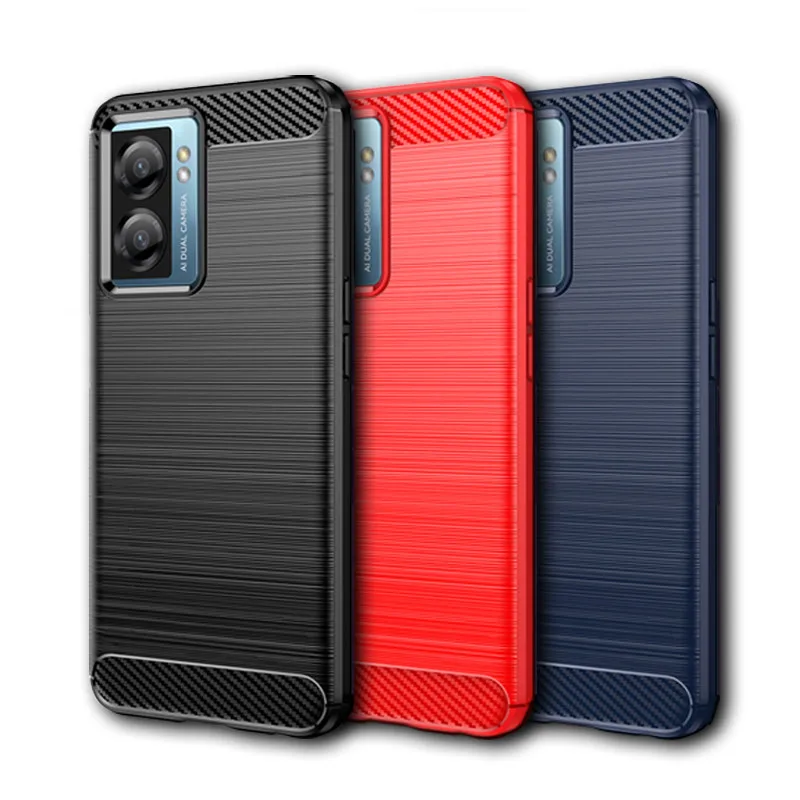 

For OnePlus Nord N300 Case Nord N300 5G Cover 6.56 Inch Carbon Fiber Shockproof Silicone Bumper For OnePlus Nord N300 Fundas