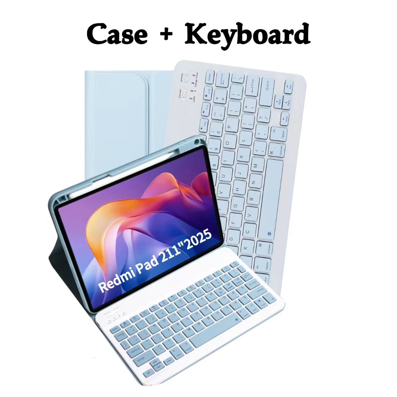 Wireless Bluetooth Keyboard Case with Removable Keyboard