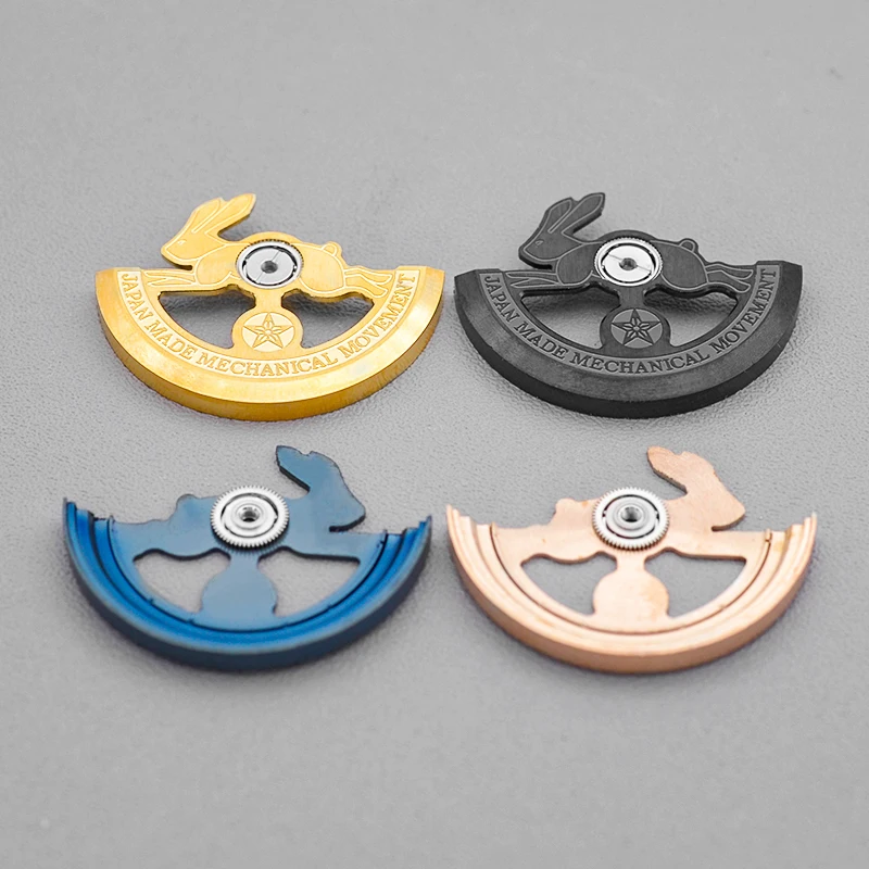 Mod NH Rabbit Pendulum Rotor Compatible NH34 NH35 NH36 NH38 NH39 7S26 Movement Conversion Watch Metal Hammer Replacement