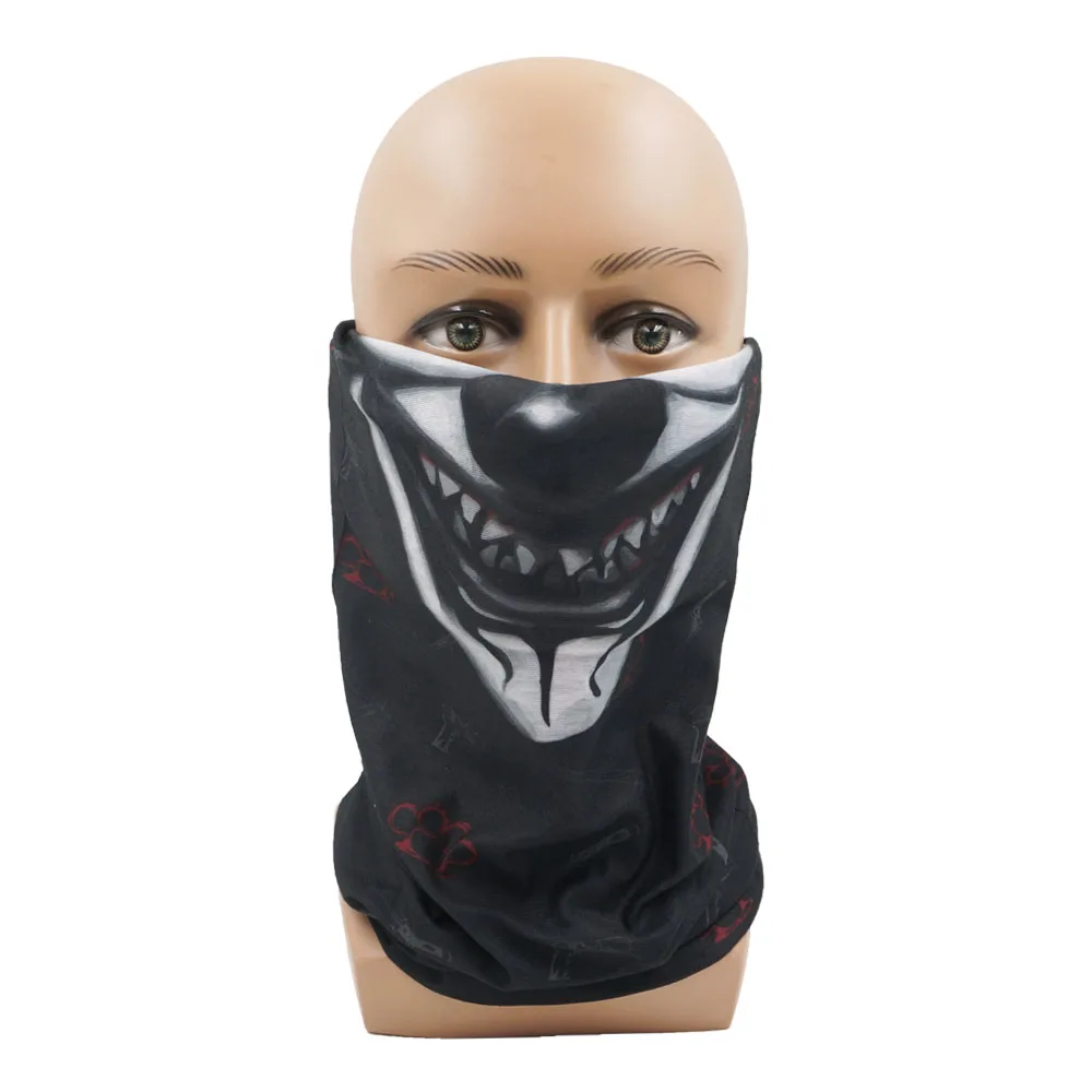 Clown Face Cover for Men Women Dustproof UV Protect Quickdry Neck Gaiter Art Printing Balaclava Cycling  Hiking Undercap Bandana 3