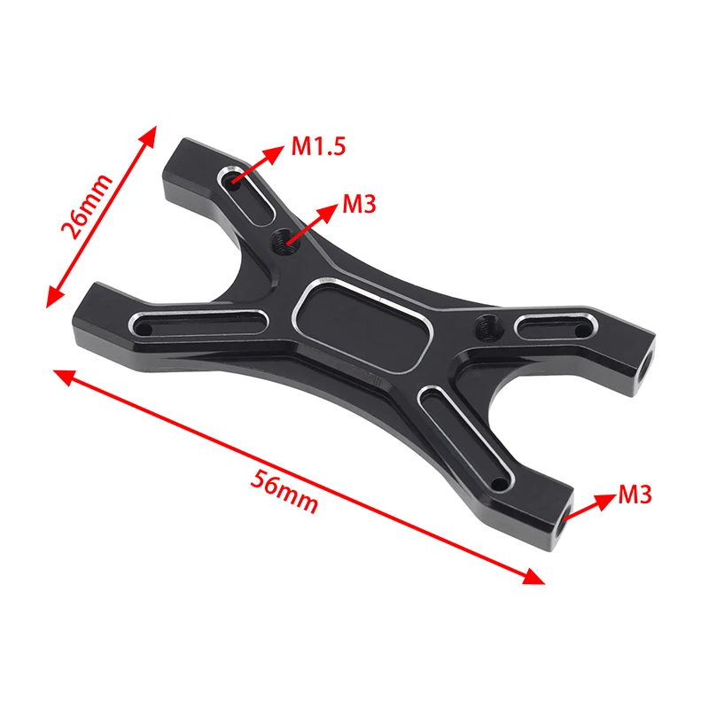 Support transversal aluminium ARRMA Limitless 1/7 RC