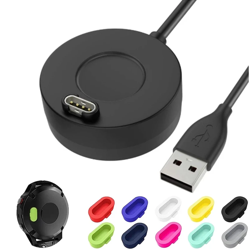 Dock Charger Cavo Di Ricarica Usb Per Garmin Vivoactive 3 Charger 935 945 Fenix 5S 5 5X Plus 6 6S 6X Pro 7 7S 7X Plug Cover