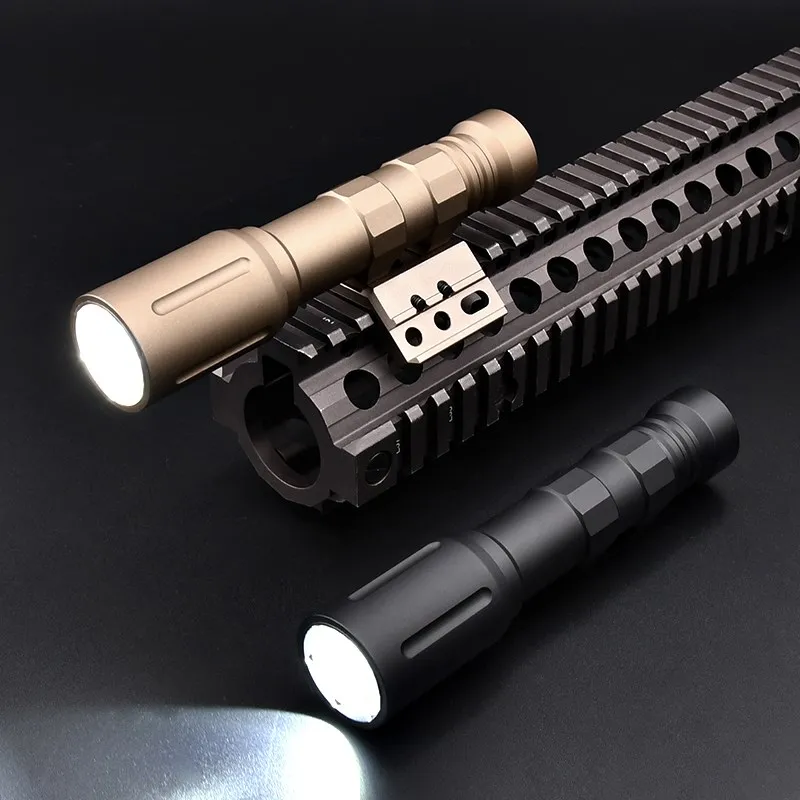 WADSN 1300Lumen Tactical Led Powerful Flashlight Metal PLHv2 Scout Weapon Light For Picatinny Rail Hunting Airsoft Dual Switch