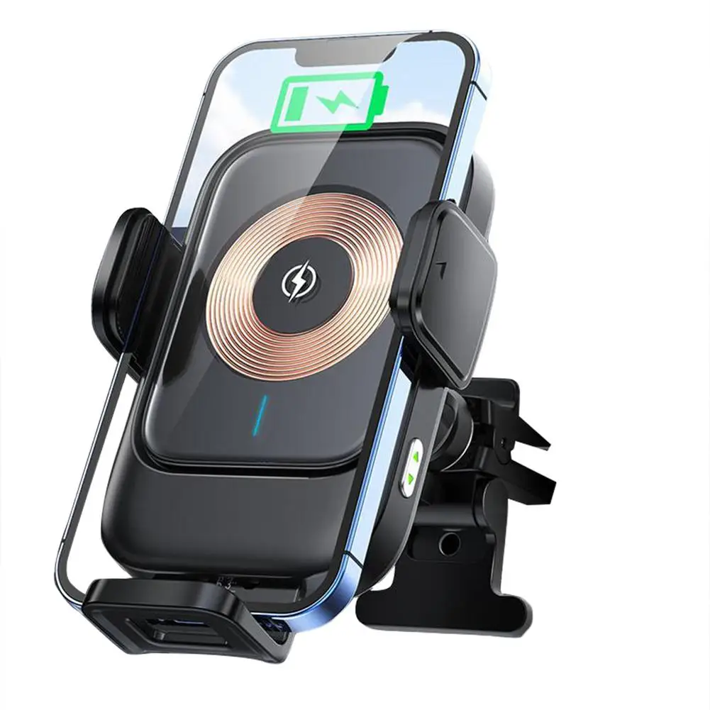 

Car Phone Holder 15w Fast Charge Wireless Smart Mobile Phone Gps Navigation Support Bracket