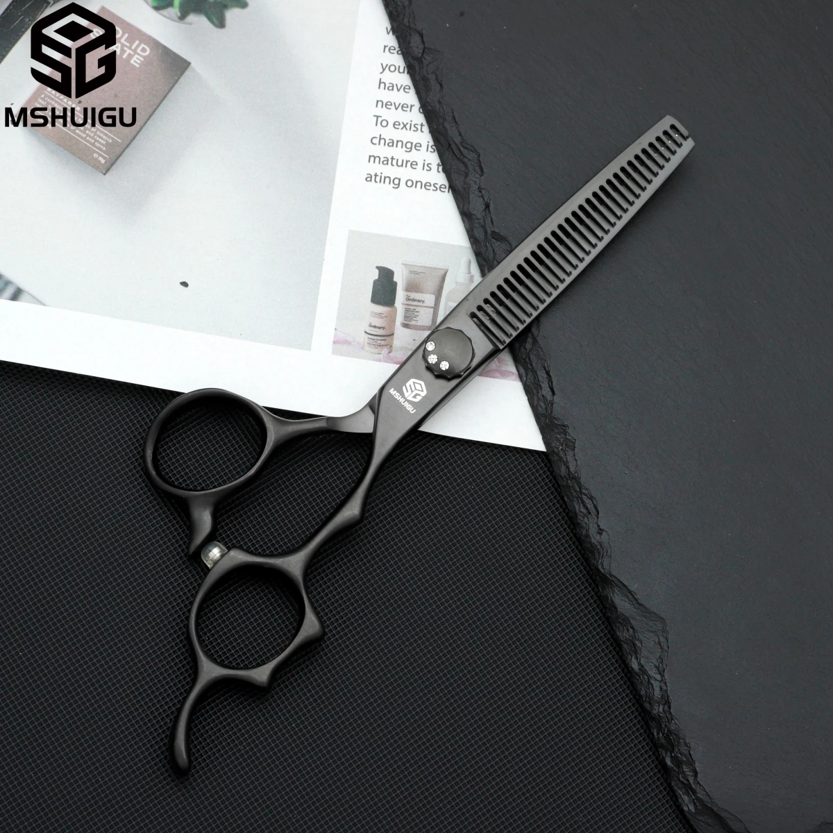 MSHUIGU Professionelle Friseurschere Multifunktionale Effilierschere mit Umkehrklinge VG10 4-7 Zoll Haushalts-Friseurwerkzeuge – Detail 5