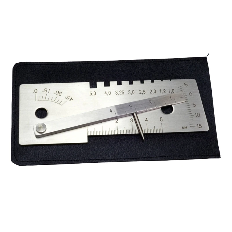

Portable Welding Gauge Inspection Metric Welding Height 0-5mm 5.1x2.0x0.63inch