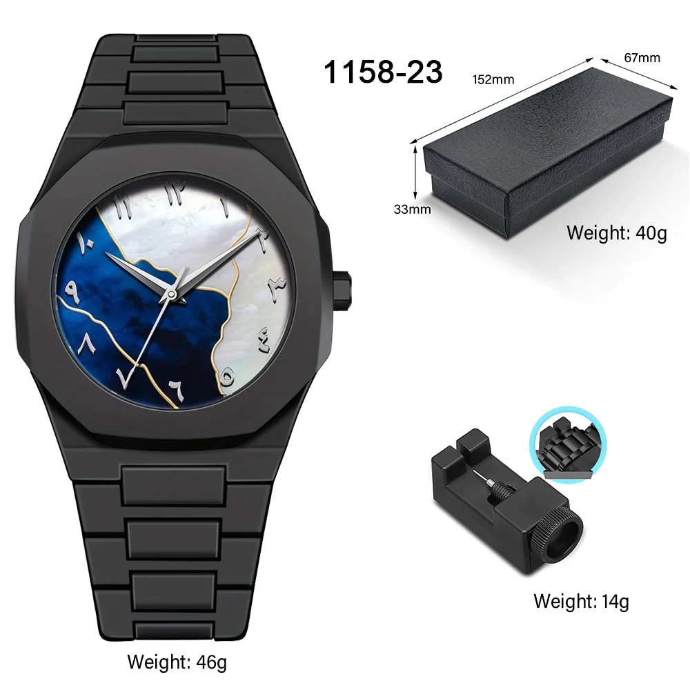 Men's Minimalist Design Quartz Watch - Polycarbonate, Fashion Calendar, Waterproof