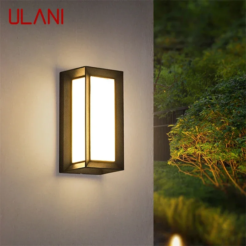 

ULANI Contemporary LED Outdoor Wall Lamps Electric Simplicity Waterproof Balcony Hallway Courtyard Villa Gate Hotel