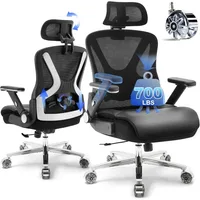 Ergonomic Office Chair,Upgrade Big and Tall Office Chair for Heavy People 700lbs,Mesh High Back Desk Chair with 1