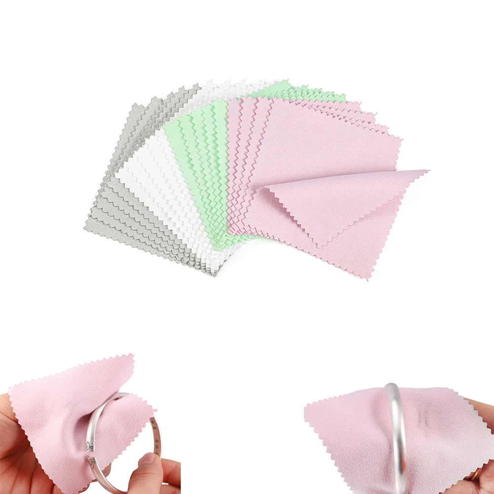 lovely cherry polish cloth clean jewelry clean 925 silver jewelry gold jewelry anti tarnish tools wipe maintain special polish 10-50pcs Polish Polishing Cloth Silver Color Cleaning  Polishing Cloth Soft Clean Wipe Wiping Cloth For Silver Gold Jewelry Tool