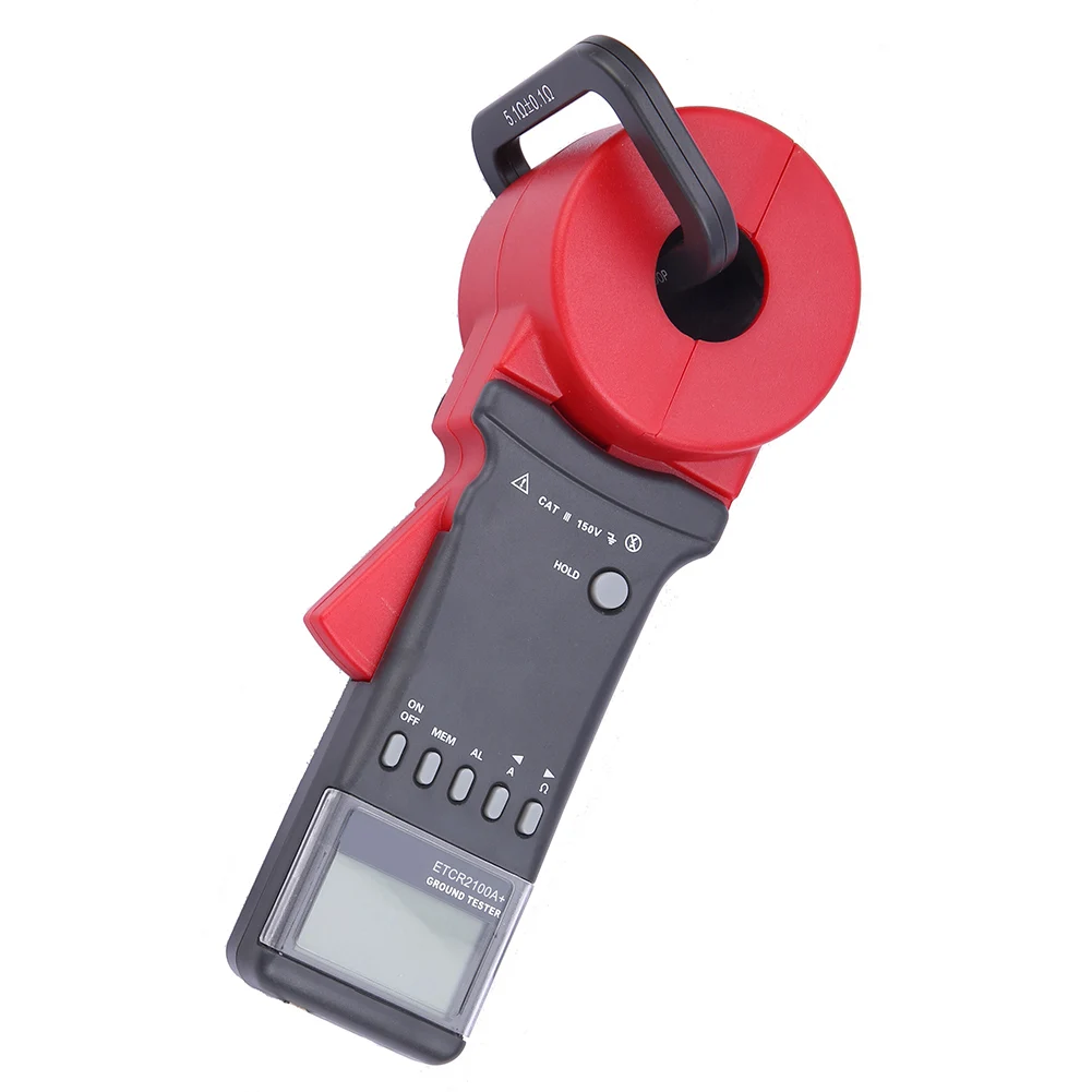 ETCR2100A+ ETCR2100C+ Digital Display Clamp Ground Earth Resistance Tester 1-200&Omega; Loop Resistance Measure Device Plus JA55
