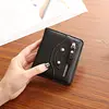 Fashion PU Leather Women Short Wallets Multiple Credit Card Holders Hasp Zipper Coin Purses Solid Color Clutch Money Bag Clip 1