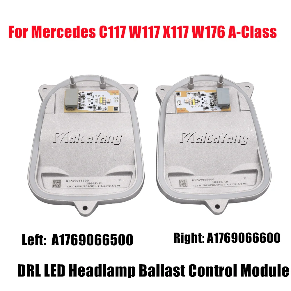 1769066500 1769066600 LED DRL 모듈 헤드라이트 방향 지시등 주행등, 메르세데스 CLA C117 W117 X117 A 클래스 W176 A 클래스용