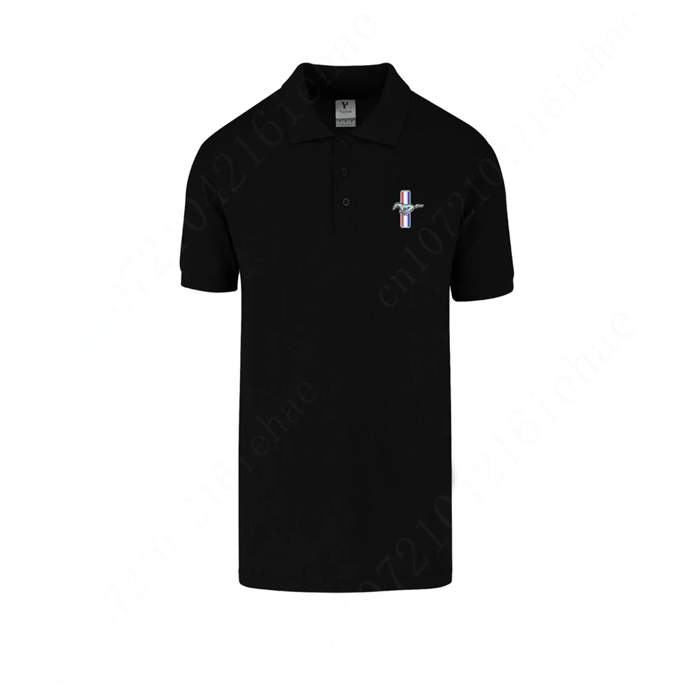 

Mustang Unisex Clothing Anime Polo Shirts And Blouses Casual T Shirt For Men Quick Drying Short Sleeve Top Harajuku Golf Wear