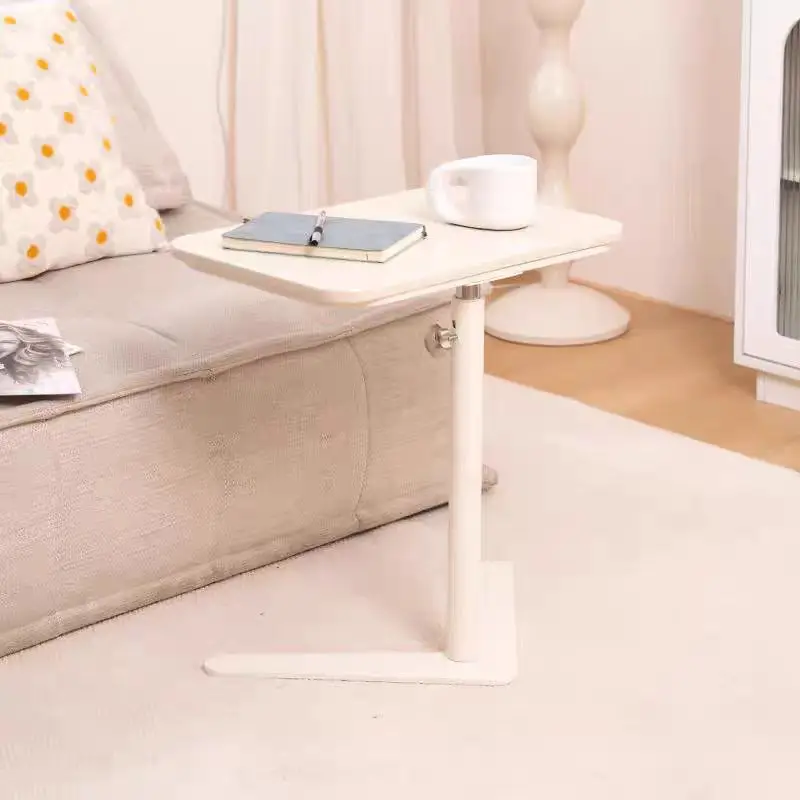Overbed Bedside Sofa Table with Hidden Wheels Adjustable Height Home Use Bed Table Laptop Mobile Standing Desk For Bedroom