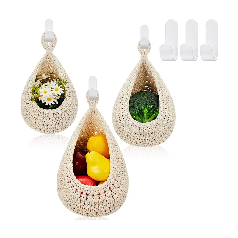 

3 шт., корзины для фруктов, с 3 крючками